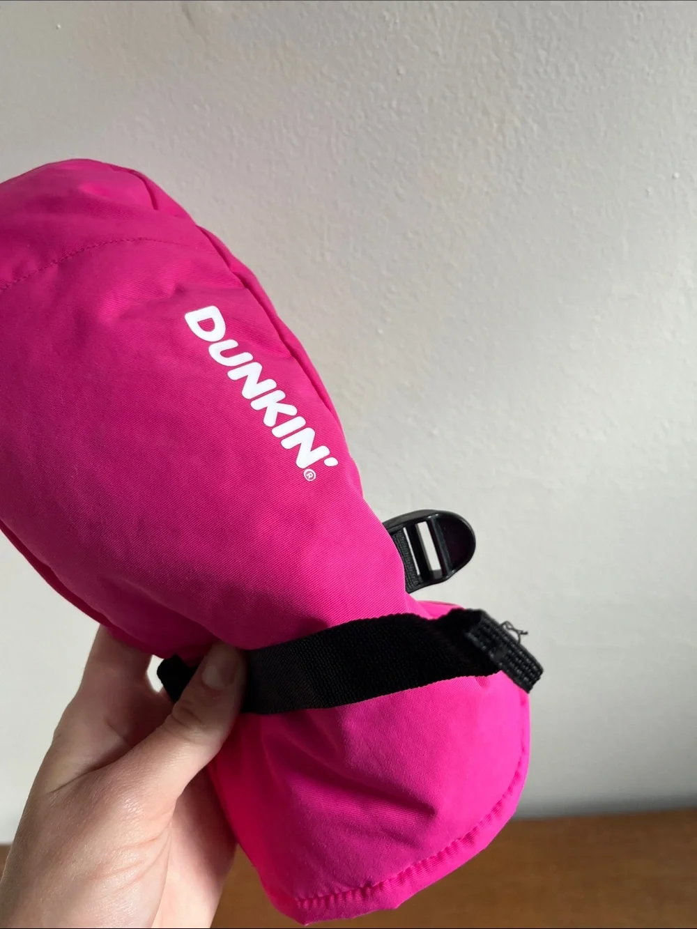 Official Dunkin' Donuts 2026 Pink Iced Coffee Mitten Left Glove - Limited Merch